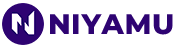 Logo featuring a white letter 'N' on a dark blue background next to the business name 'Niyamu', representing Niyamu IT Services.